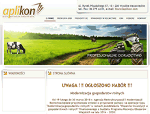 Tablet Screenshot of aplikon.com